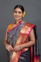 Blue Kanjeevaram Sareeuntitled (8 of 10)